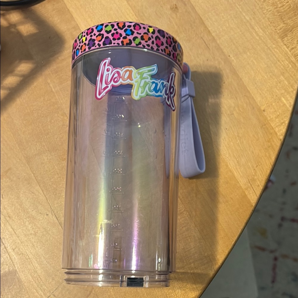 Lisa Frank Iridescent Tumbler with Leopard Print Lid Blend Jet bottle